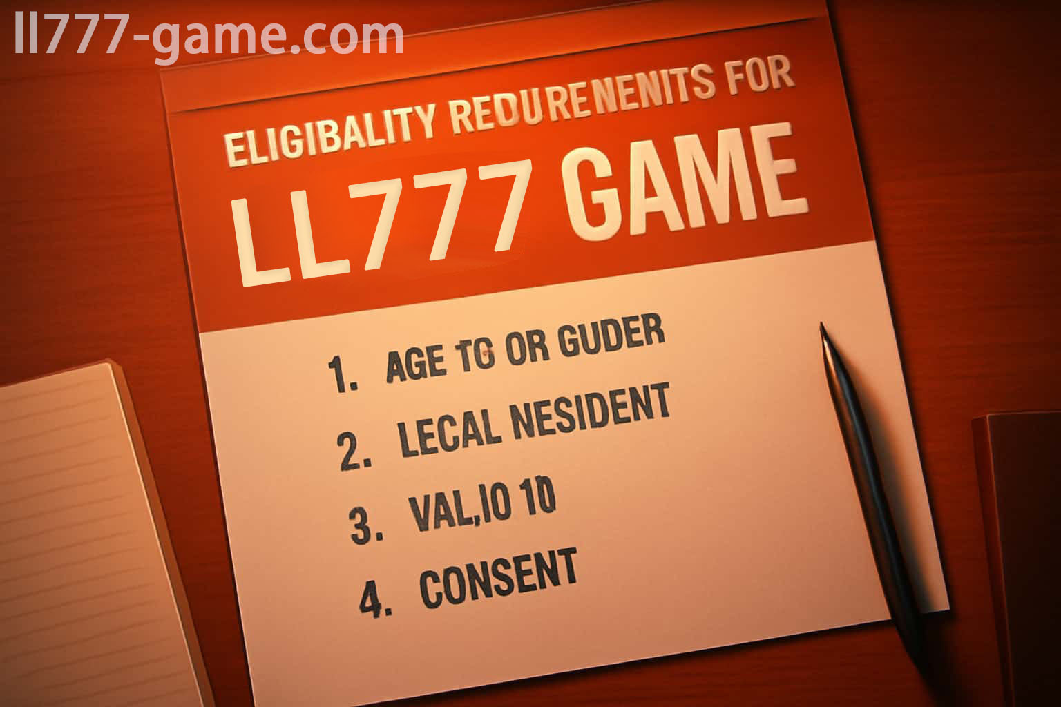 LL777 Registration Requirements: Age, Region and ID